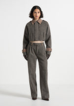galia-herringbone-and-suede-bungee-hem-jacket-grey
