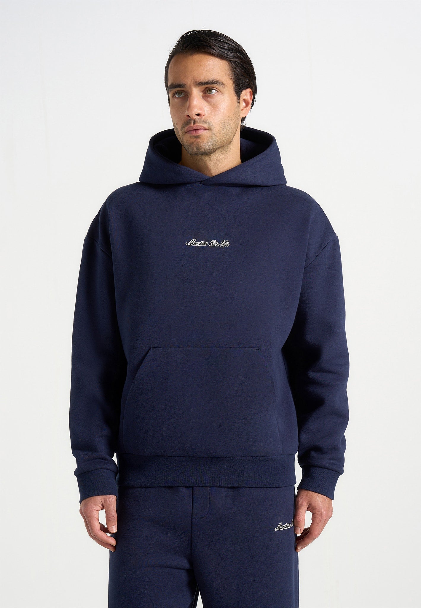 Ollie - Unisex Signature Relaxed Fit Hoodie - Navy