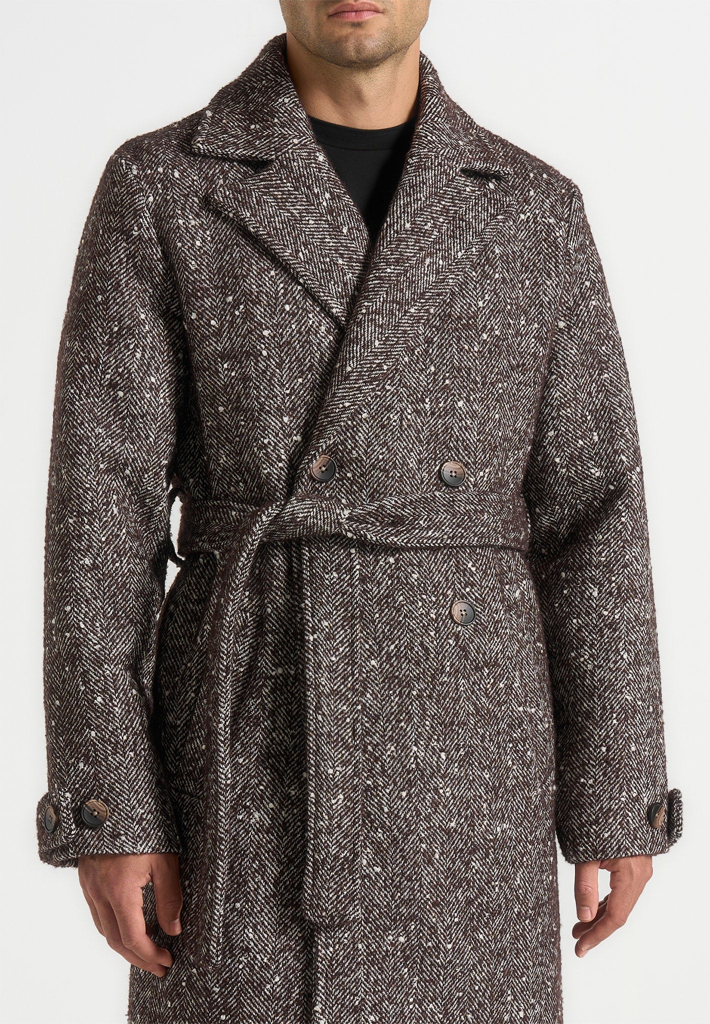 ben-herringbone-double-breasted-belted-coat-brown