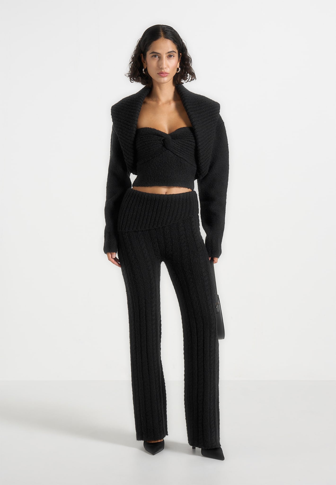 bandeau-with-shawl-cardigan-black