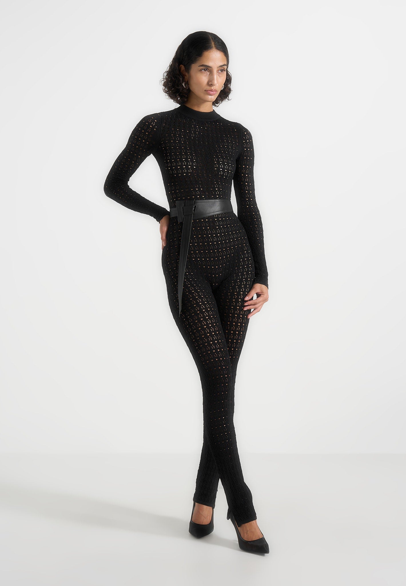 tiana-pointelle-knit-long-sleeve-jumpsuit-with-belt-black