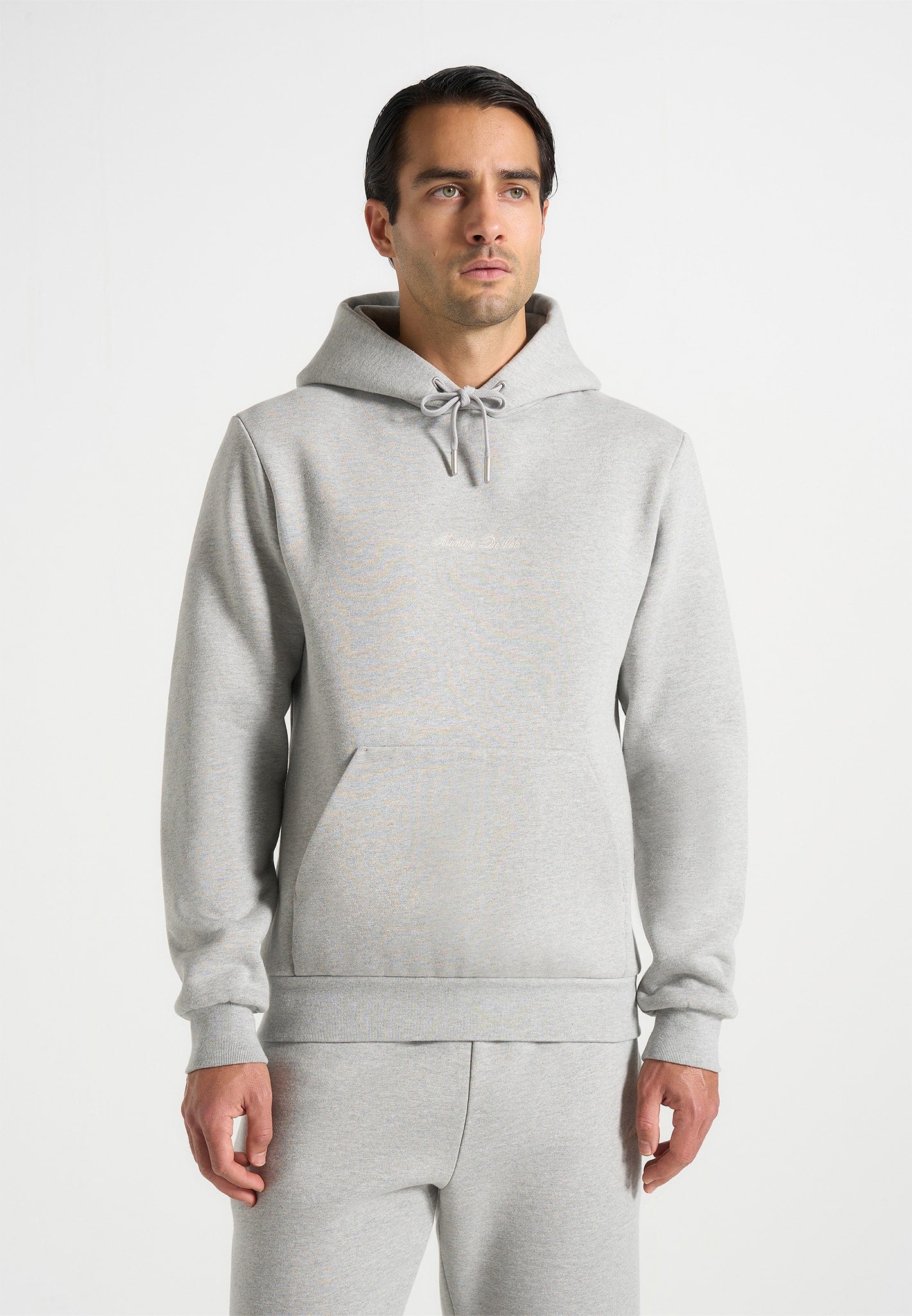 JS004 - Signature Regular Fit Hoodie - Marl Grey