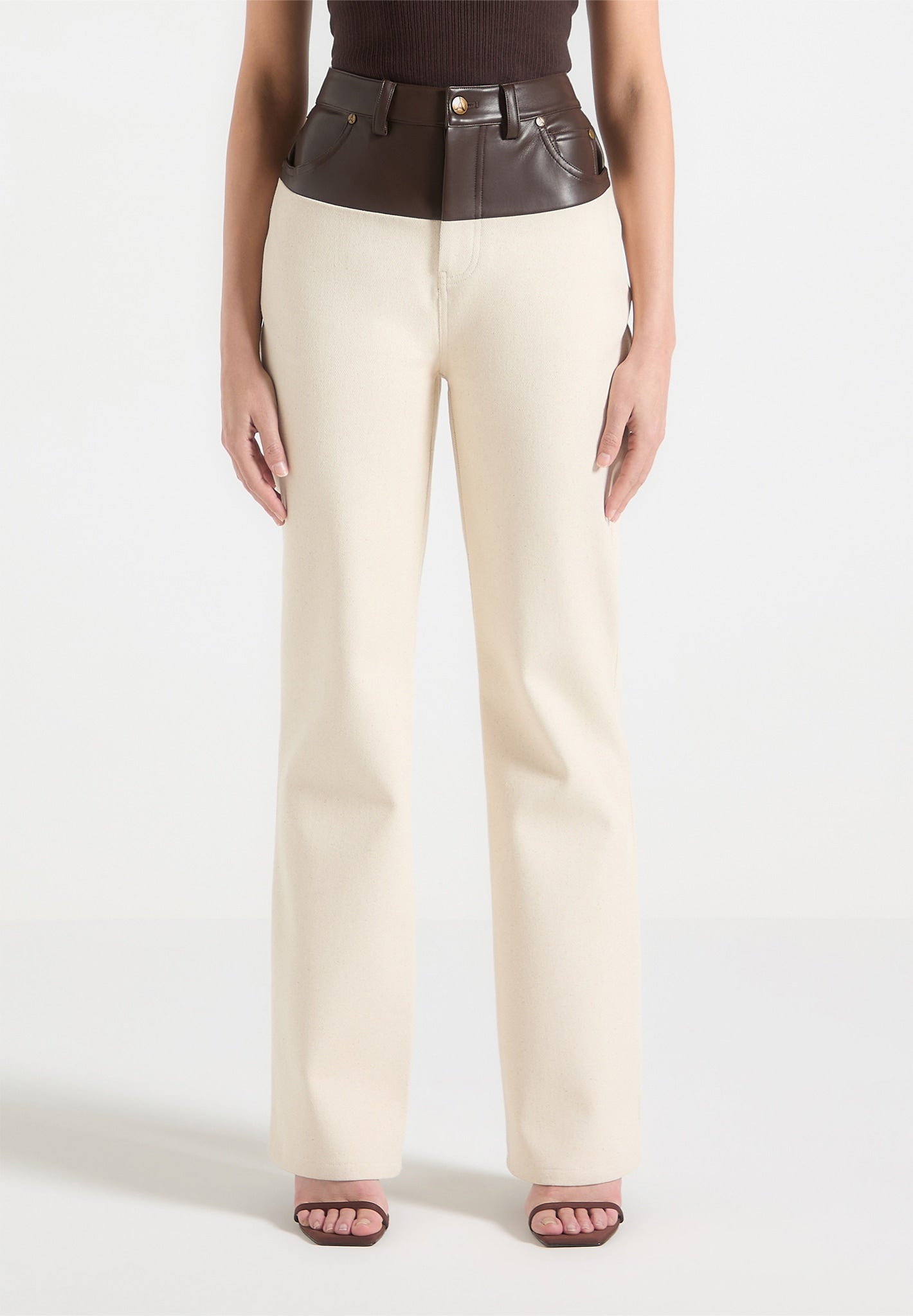 renee-denim-and-leather-straight-leg-jeans-cream-brown