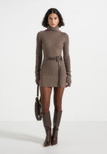kalia-roll-neck-knitted-mini-dress-with-belt-taupe