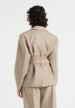 twist-sleeve-tailored-blazer-with-belt-taupe