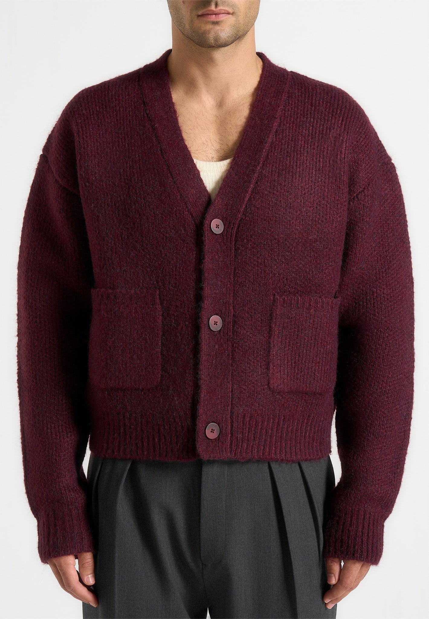 charlie-unisex-knitted-cardigan-wine-red