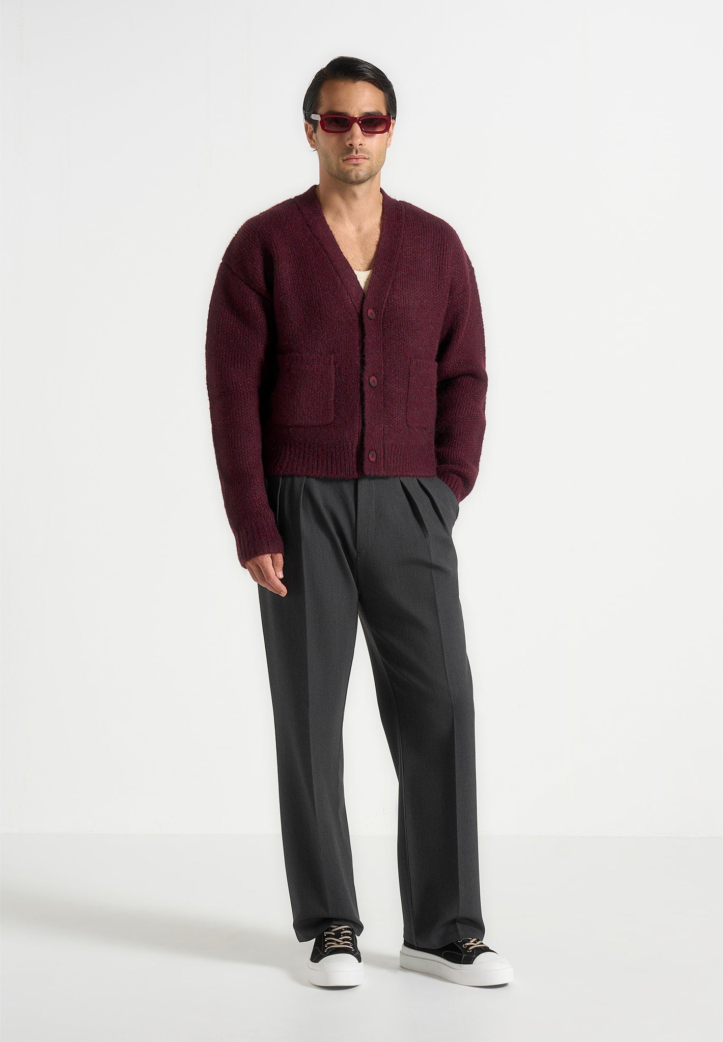 charlie-unisex-knitted-cardigan-wine-red
