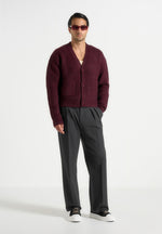 charlie-unisex-knitted-cardigan-wine-red