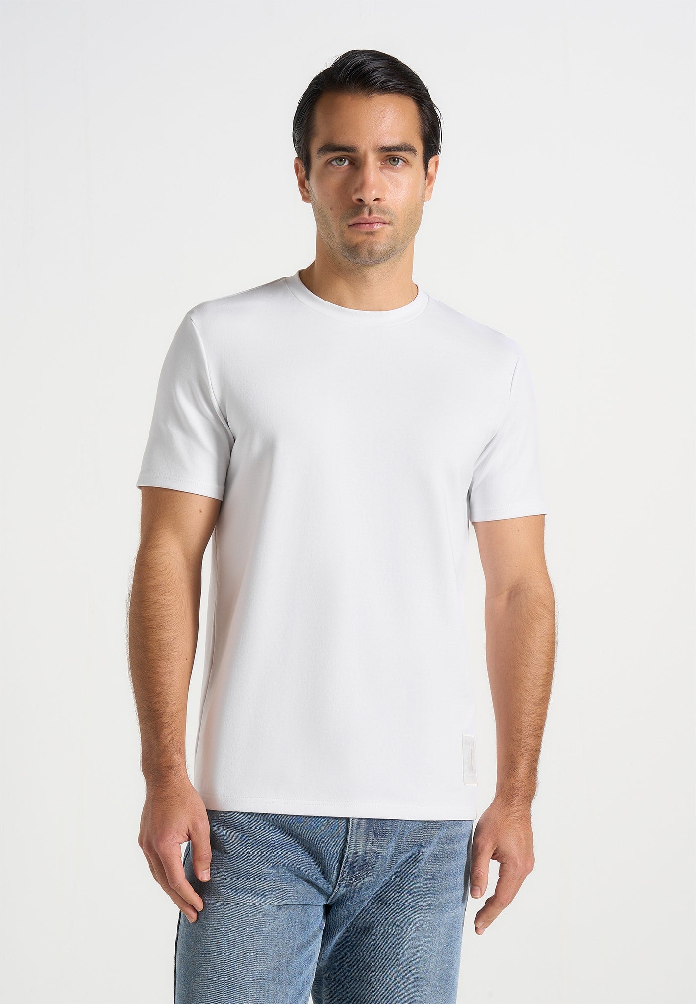 Matteo - Regular Fit Cotton T-Shirt - White 