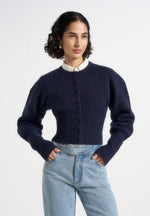 mayla-knitted-cinch-waist-cardigan-navy