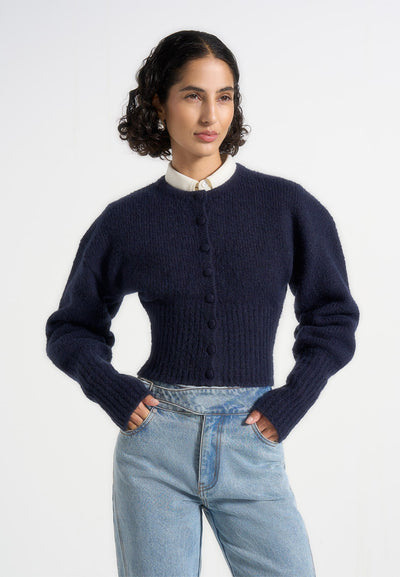 mayla-knitted-cinch-waist-cardigan-navy