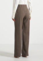 Rafaela - Corset Waist Tailored Pants - Taupe