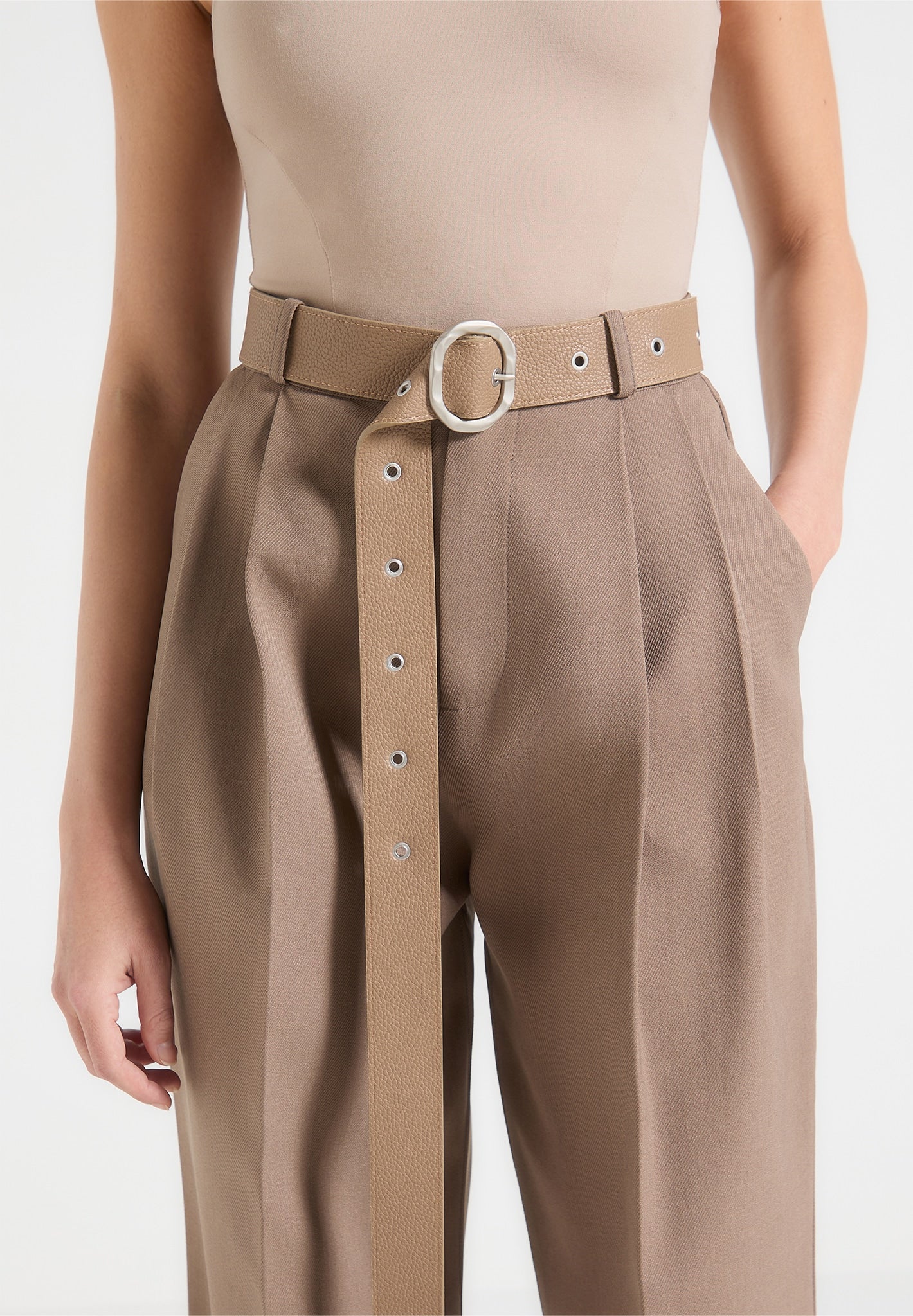 suzanne-tailored-trousers-with-oversized-belt-and-ankle-ties-taupe