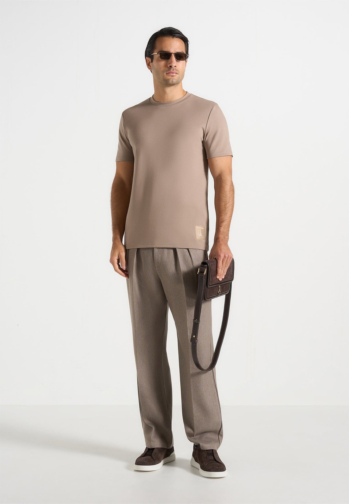 TS002 - Regular Fit Cotton T-Shirt - Taupe