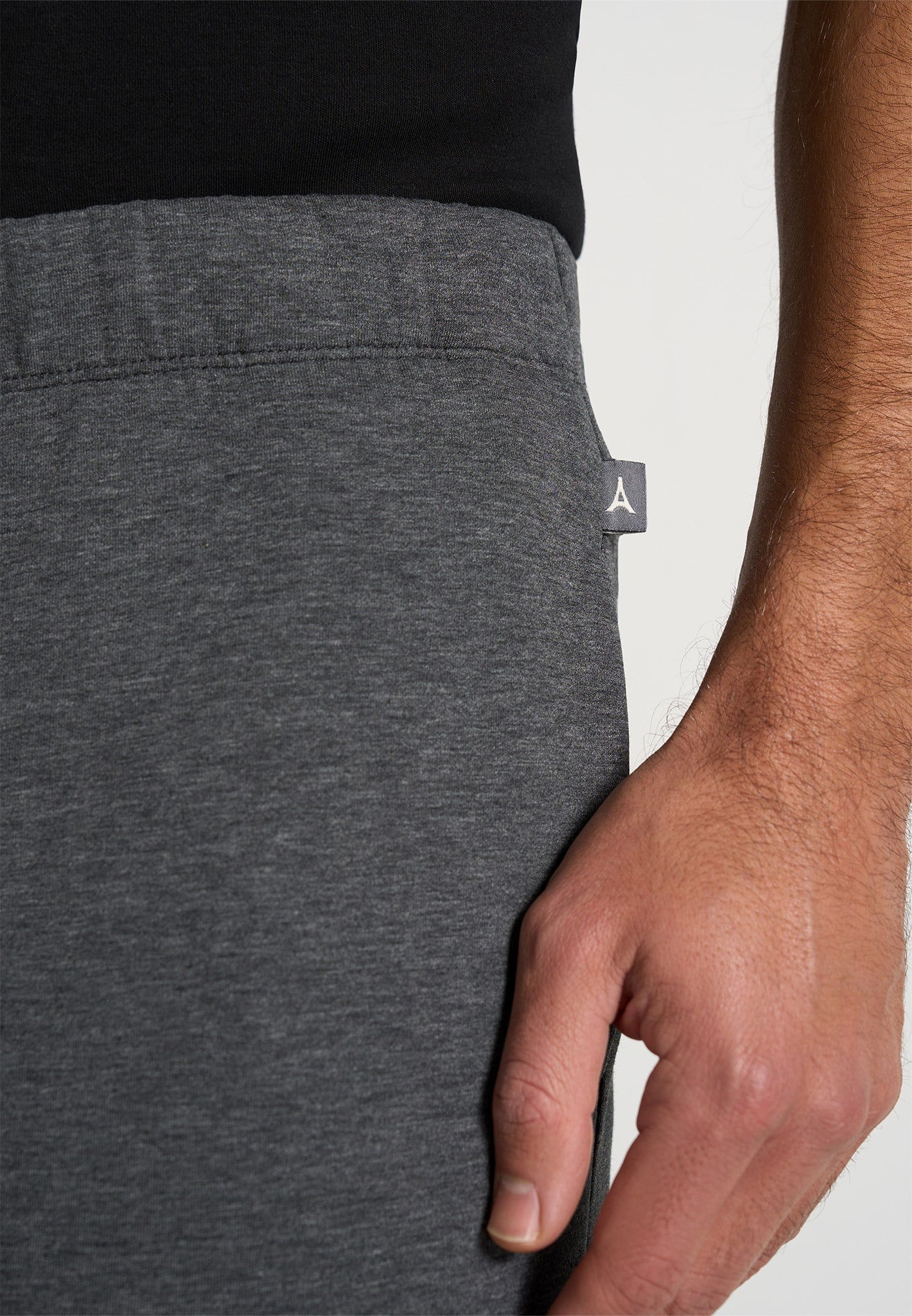 js008-neoprene-minimal-tapered-fit-cuffed-joggers-charcoal-grey