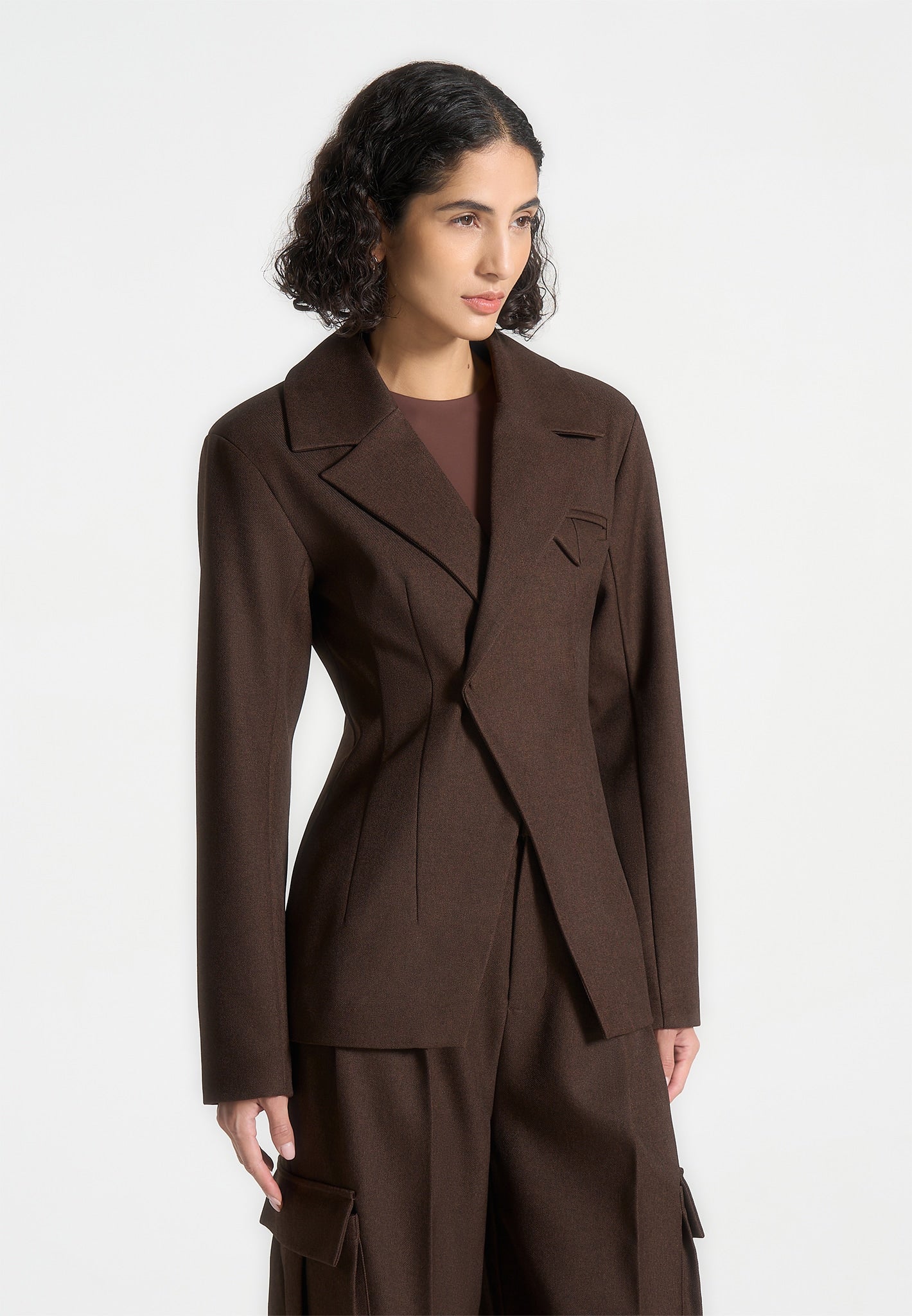 tailored-contour-double-breasted-blazer-brown