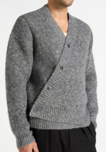 dani-unisex-asymmetric-brushed-knit-cardigan-grey