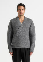 dani-unisex-asymmetric-brushed-knit-cardigan-grey