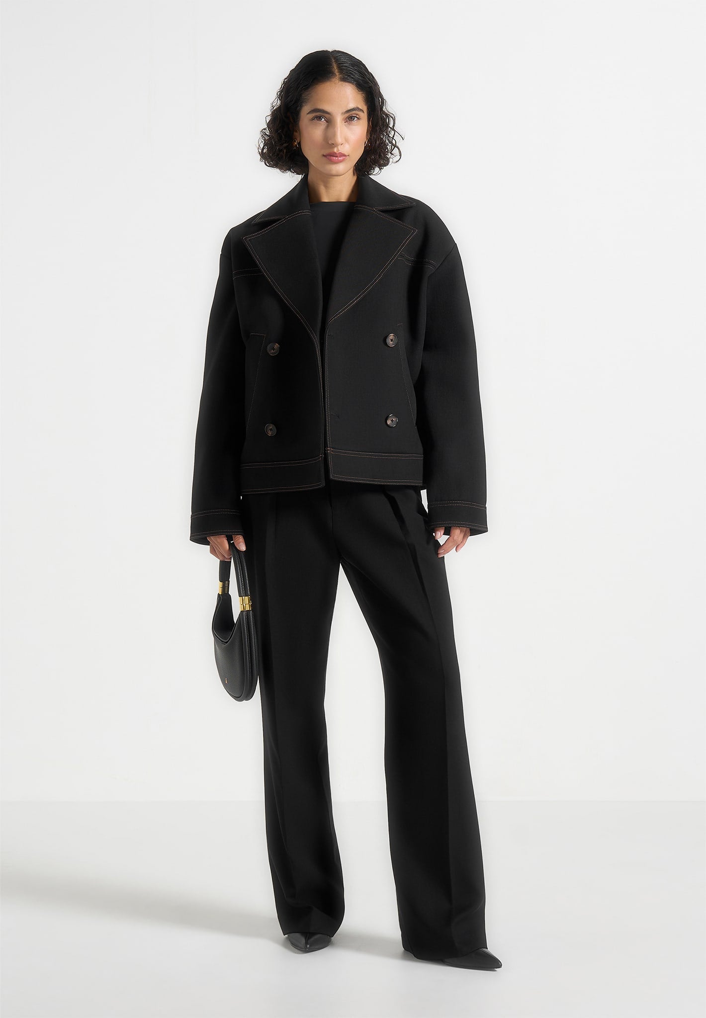 mika-unisex-tailored-double-breasted-jacket-with-contrast-stitch-black