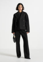 mika-unisex-tailored-double-breasted-jacket-with-contrast-stitch-black