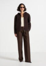 eden-unisex-ribbed-knit-zip-up-hoodie-brown