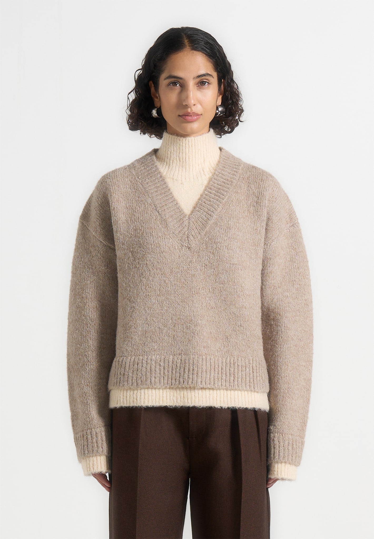 jacques-unisex-double-layer-v-neck-knit-jumper-beige-cream