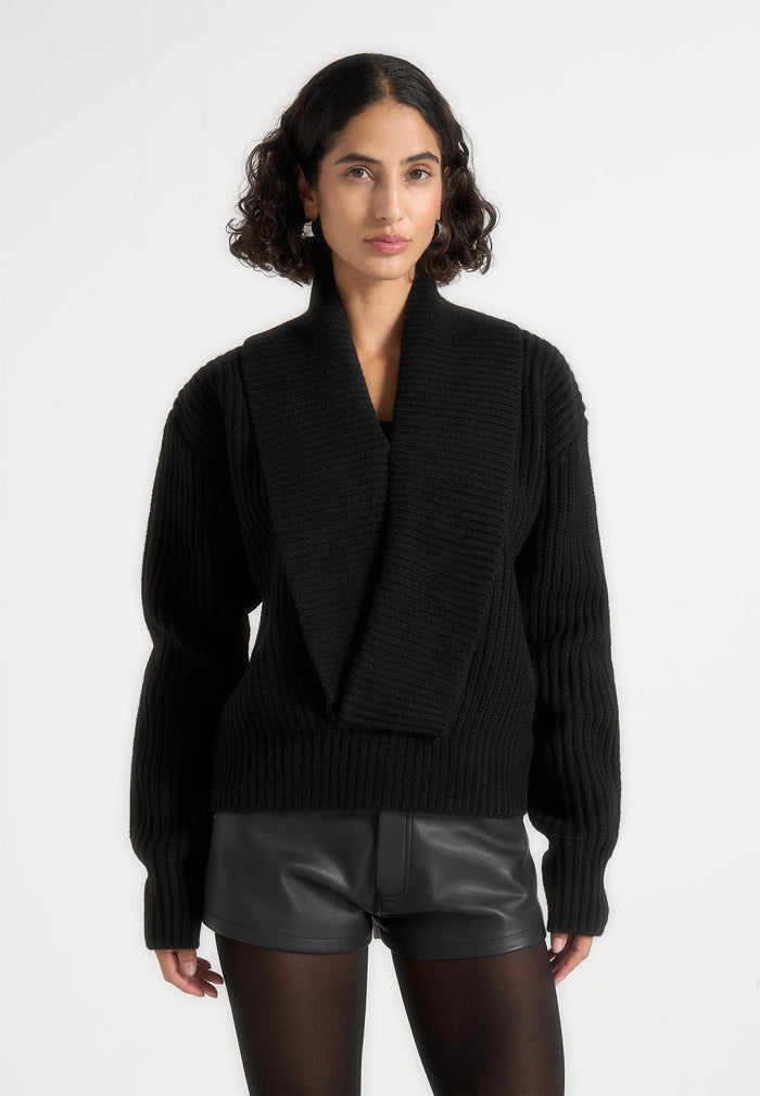 azra-plunge-knit-jumper-black-1