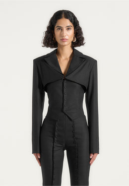 lise-cropped-tailored-blazer-and-button-detail-bandeau-black