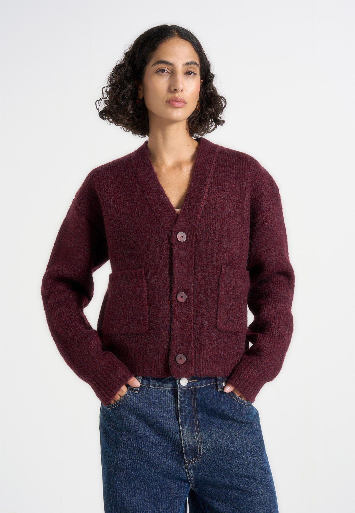 charlie-unisex-knitted-cardigan-wine-red
