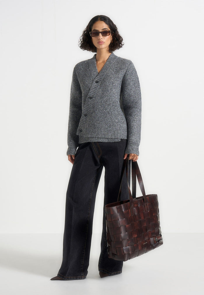 dani-unisex-asymmetric-brushed-knit-cardigan-grey