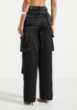 emilie-satin-high-waisted-cargo-pants-black