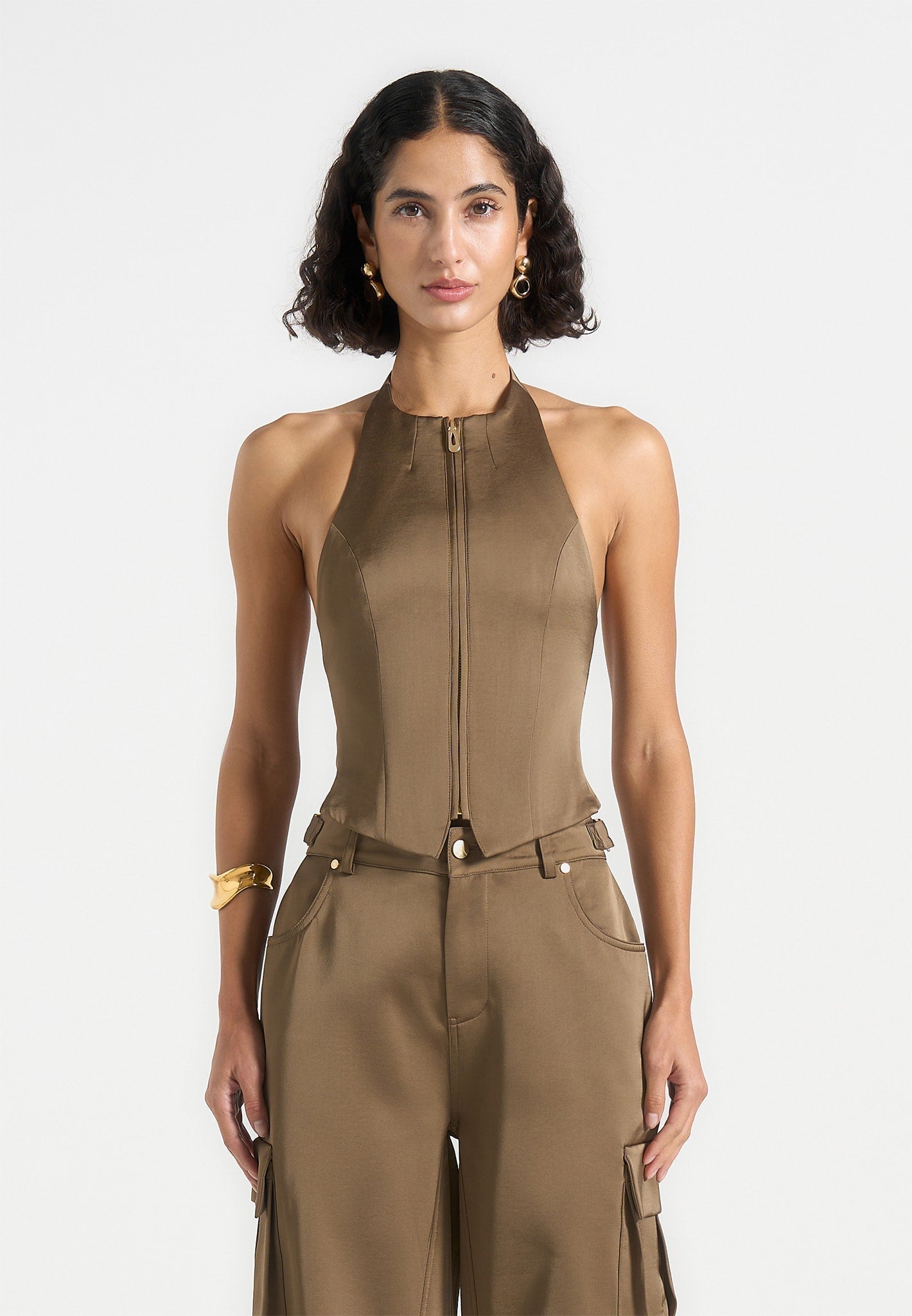 claudette-satin-halterneck-backless-top-dark-olive