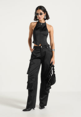 claudette-satin-halter-neck-backless-top-black