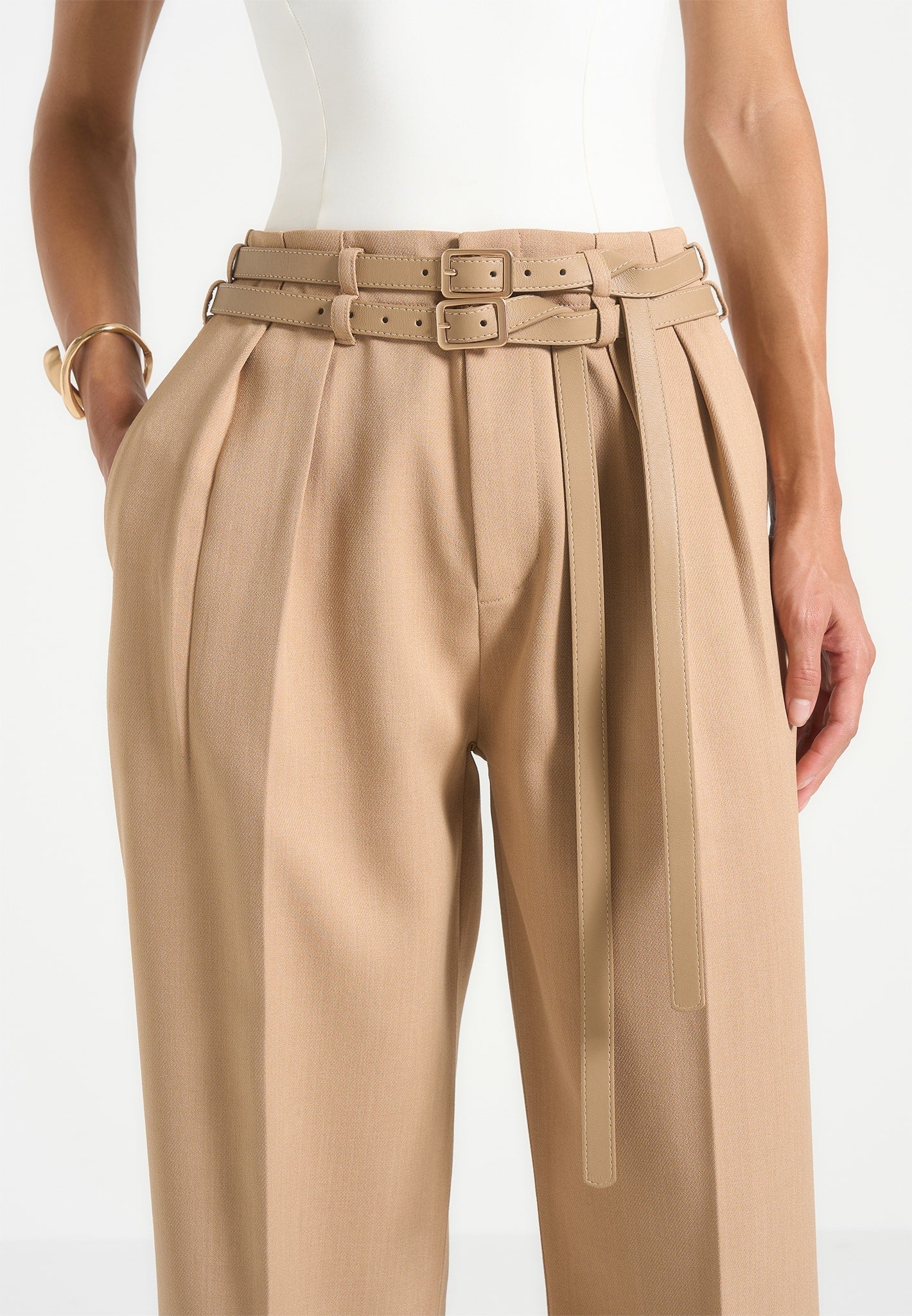pascale-tailored-twin-belt-trousers-dark-beige 