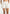 Melanie - Satin Shorts with Piping - Off White