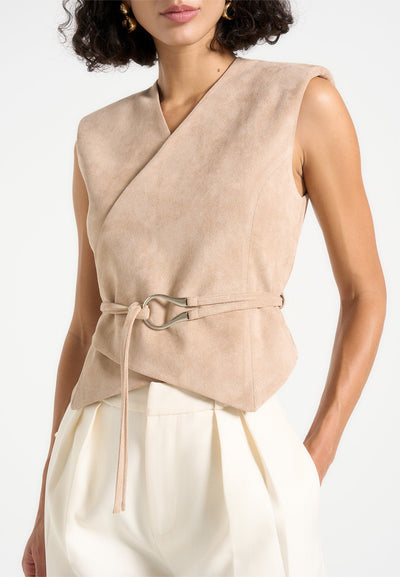suede-wrap-waistcoat-with-belt-taupe