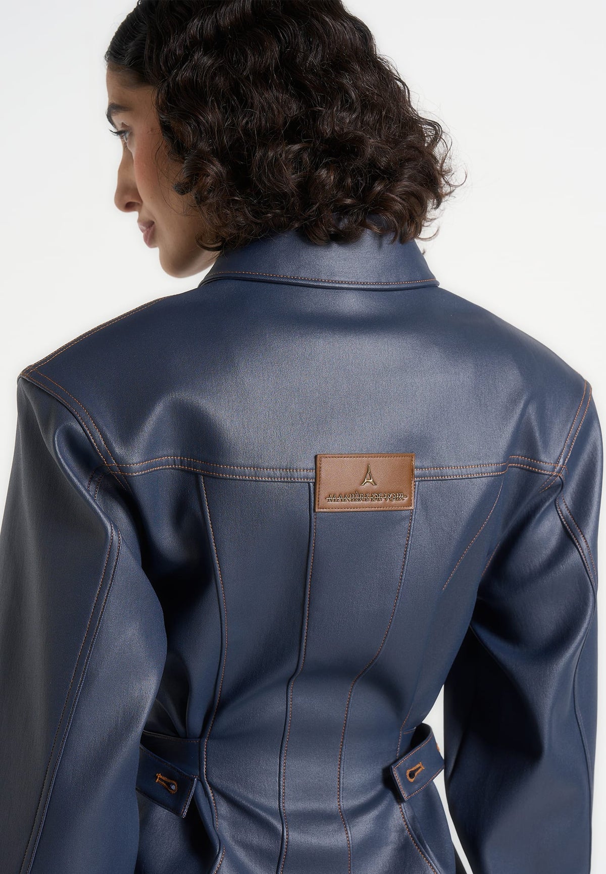 karla-wax-effect-cinch-waist-jacket-indigo