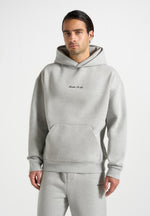 Ollie - Unisex Signature Relaxed Fit Hoodie - Grey Marl