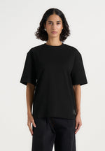 TS007 - Unisex Relaxed Fit Cotton T-Shirt - Black
