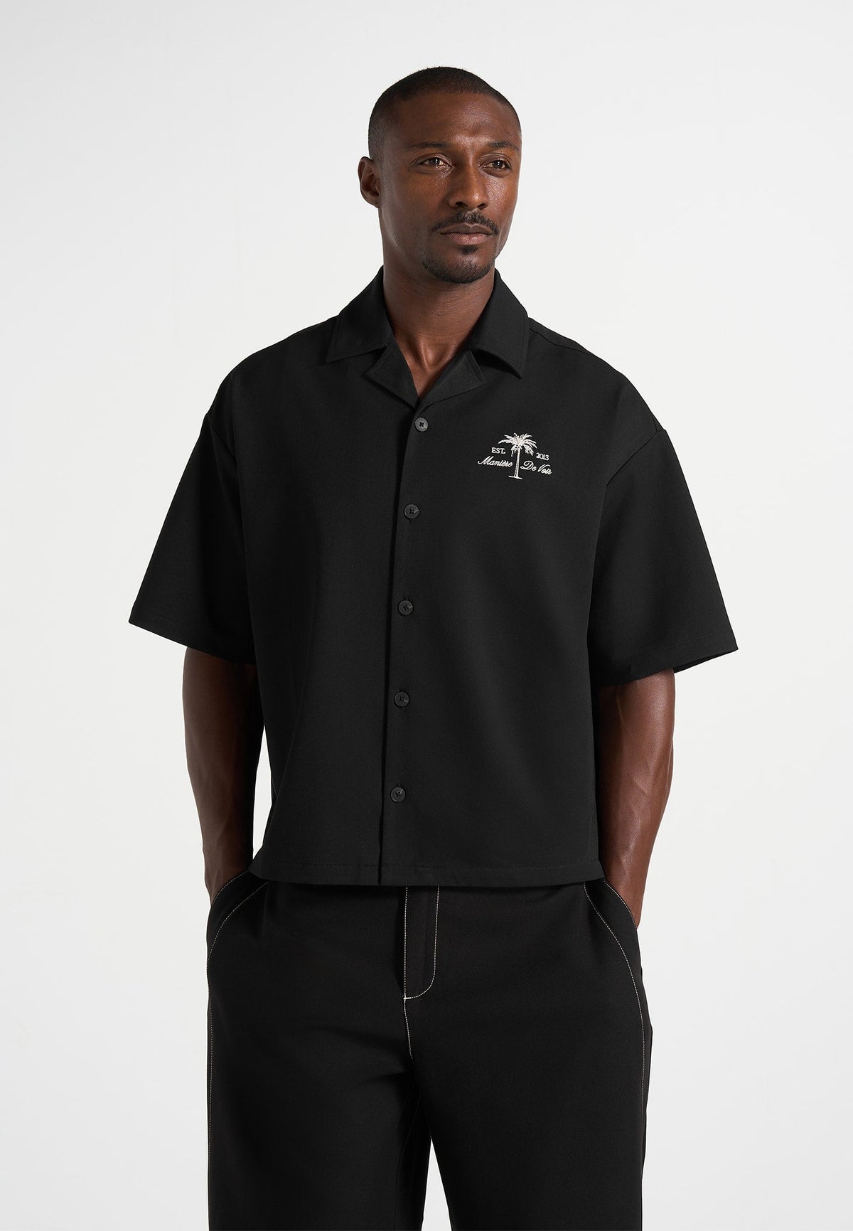 alexis-unisex-cote-dazur-boxy-shirt-black