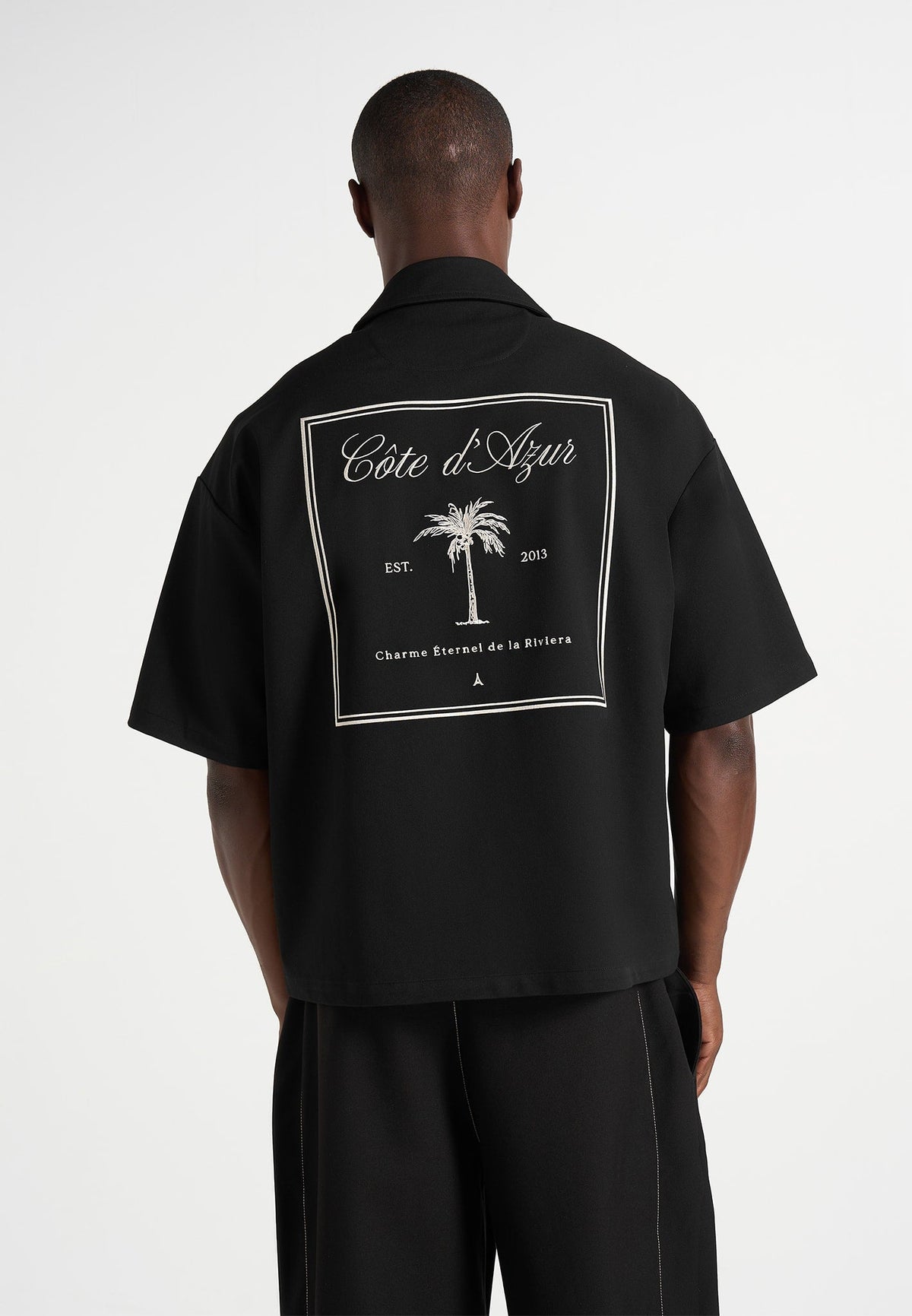 alexis-unisex-cote-dazur-boxy-shirt-black