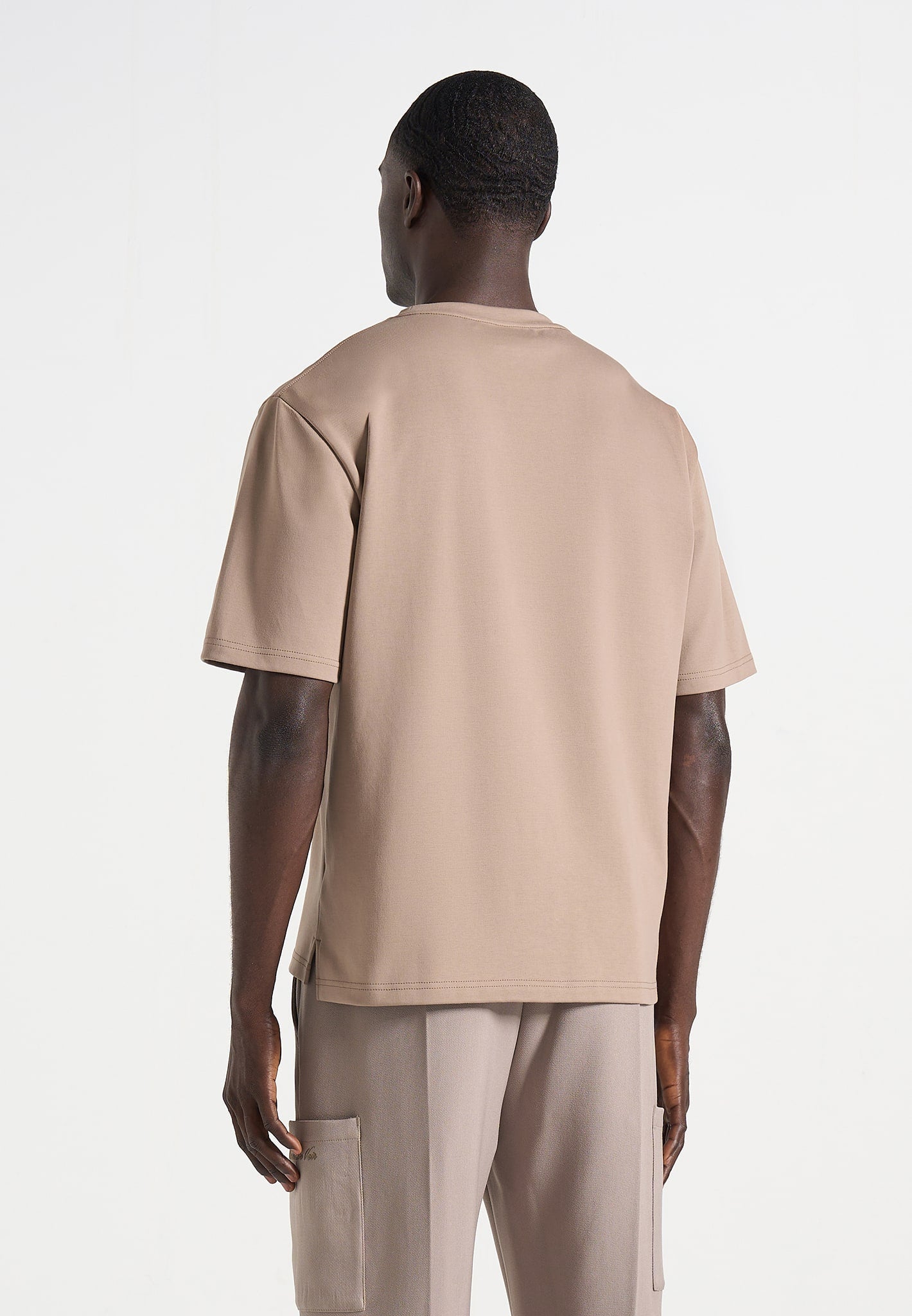 TS001 - Unisex Signature Relaxed Fit Cotton T-Shirt - Taupe