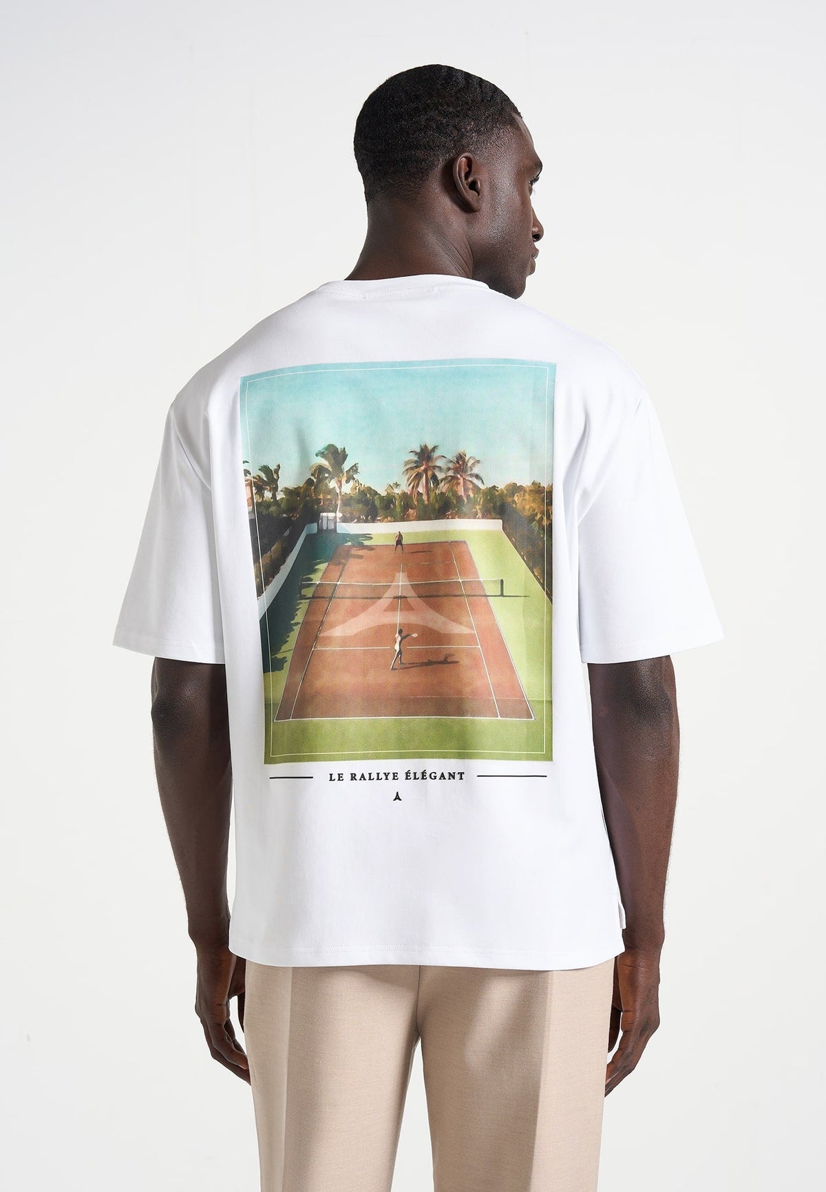 Aaron - Club Saint-Tropez Cotton T-Shirt - White