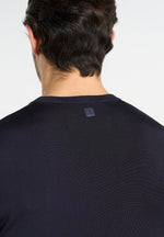 TS010 - Luxe Knitted T-Shirt - Navy