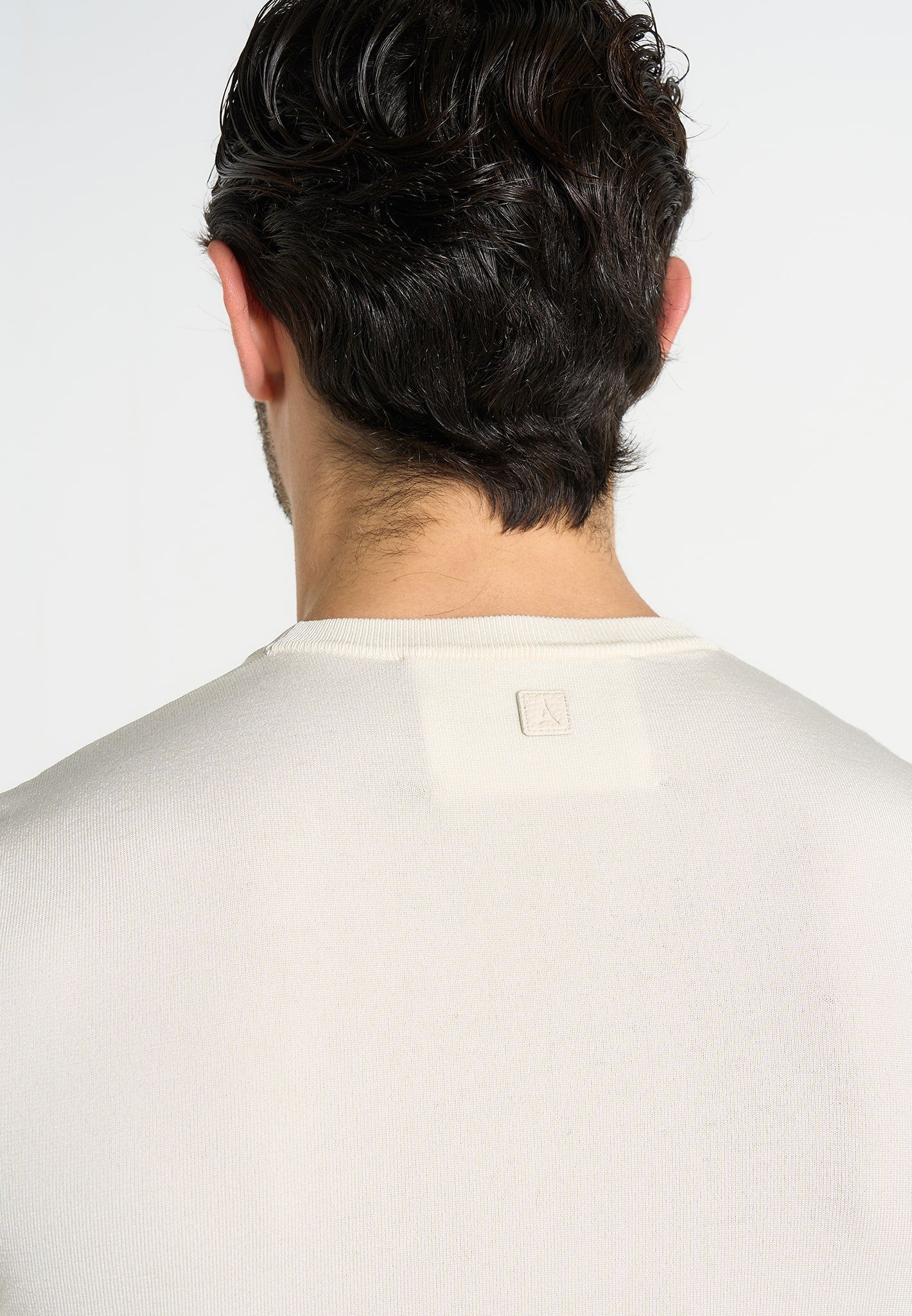 TS010 - Luxe Knitted T-Shirt - Cream