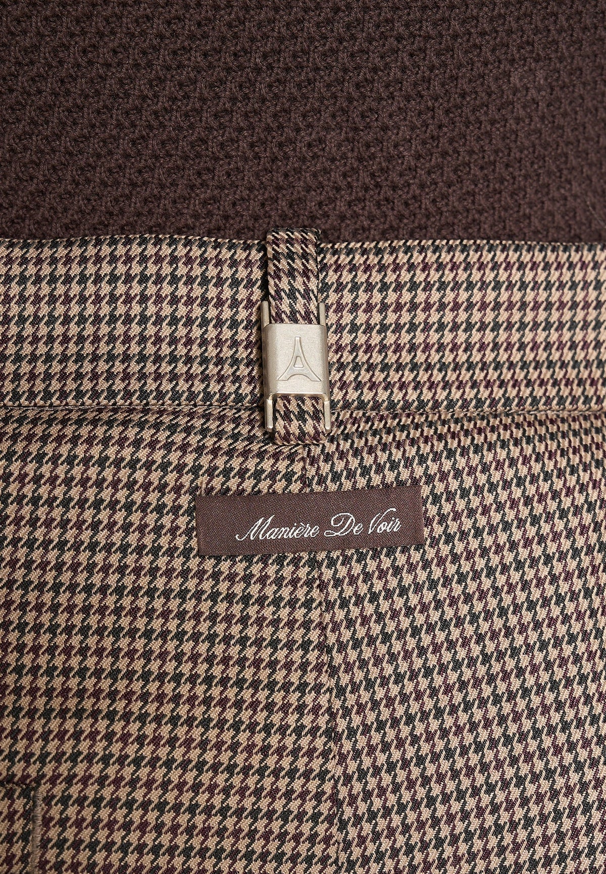 pierre-houndstooth-twin-pleat-trousers-brown