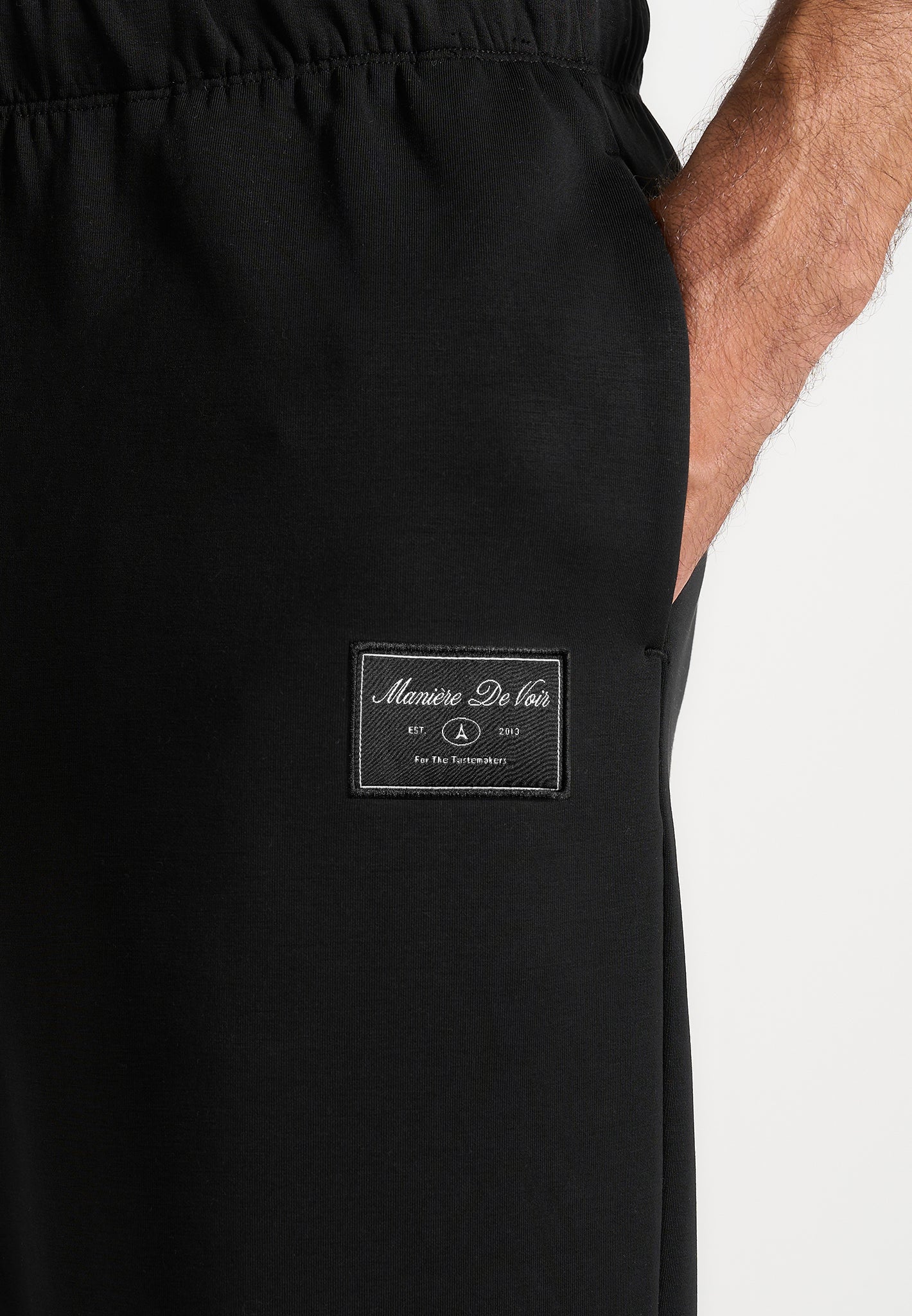 Avery - Unisex Neoprene Relaxed fit Joggers - Black