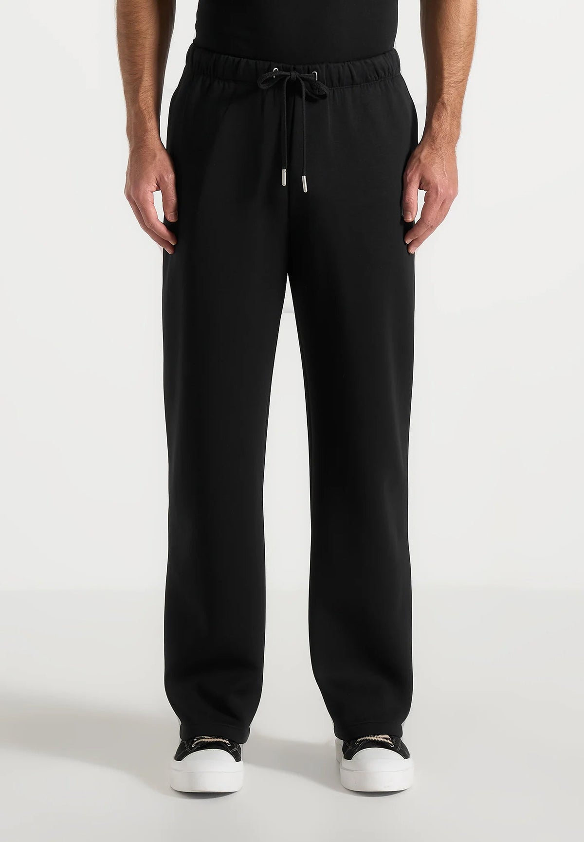Avery - Unisex Neoprene Relaxed fit Joggers - Black