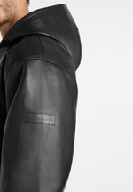 unisex-leather-cropped-hoodie-black1