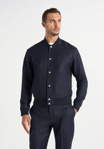 savin-pinstripe-bomber-jacket-navynew